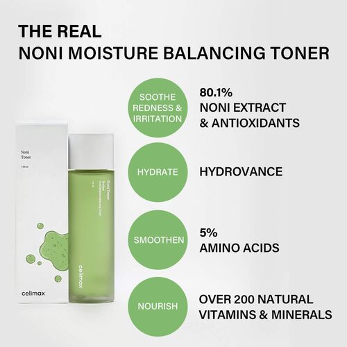 Celimax Noni Moisture Balancing Toner - 150ml - Image 4