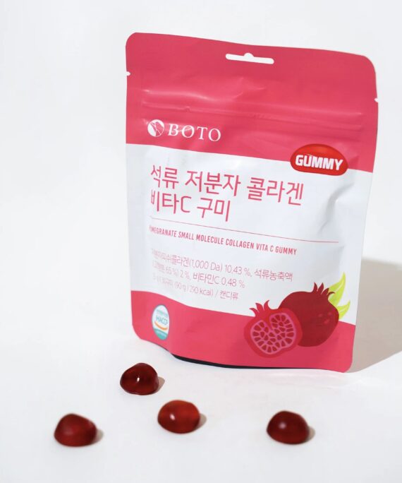 Boto Pomegranate Small Molecule Collagen Vita C Gummy
