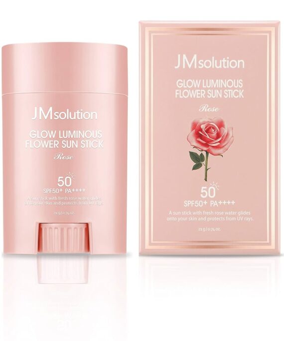JM Solution Glow Luminous Flower Sun Stick Rose  - 21 g