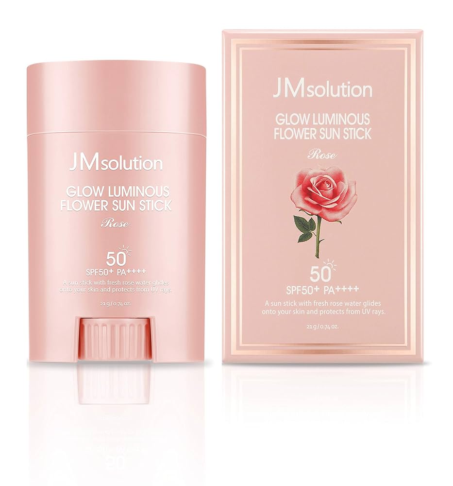 JM Solution Glow Luminous Flower Sun Stick Rose  - 21 g
