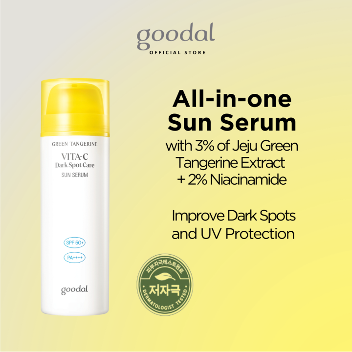 Goodal Green Tangerine Vita C Dark Spot Care Sun Serum - 50ml - Image 3