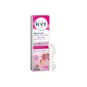 Veet Silky Fresh Hair Removal Cream, Soothing Aloe Vera & Violet Blossom Scent - 100g