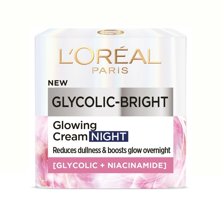L'oréal Paris Cream Night Glycolic-Bright Glowing - 50 ml - Image 2