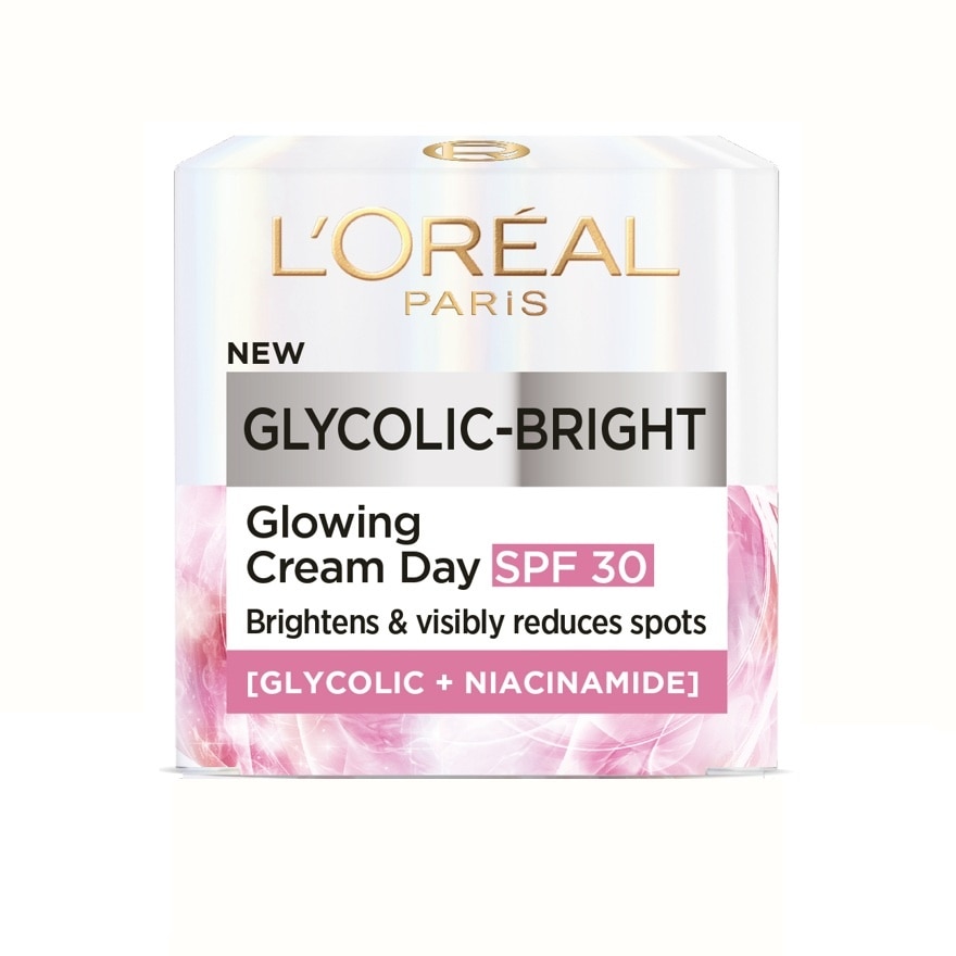 L'oreal Paris Cream Day Glycolic-Bright Glowing SPF 30 - 50ml - Image 2
