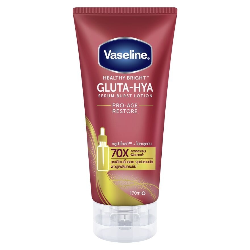 Vaseline Healthy Bright Gluta Hya Serum Burst Lotion Pro-Age Restore - 170ml