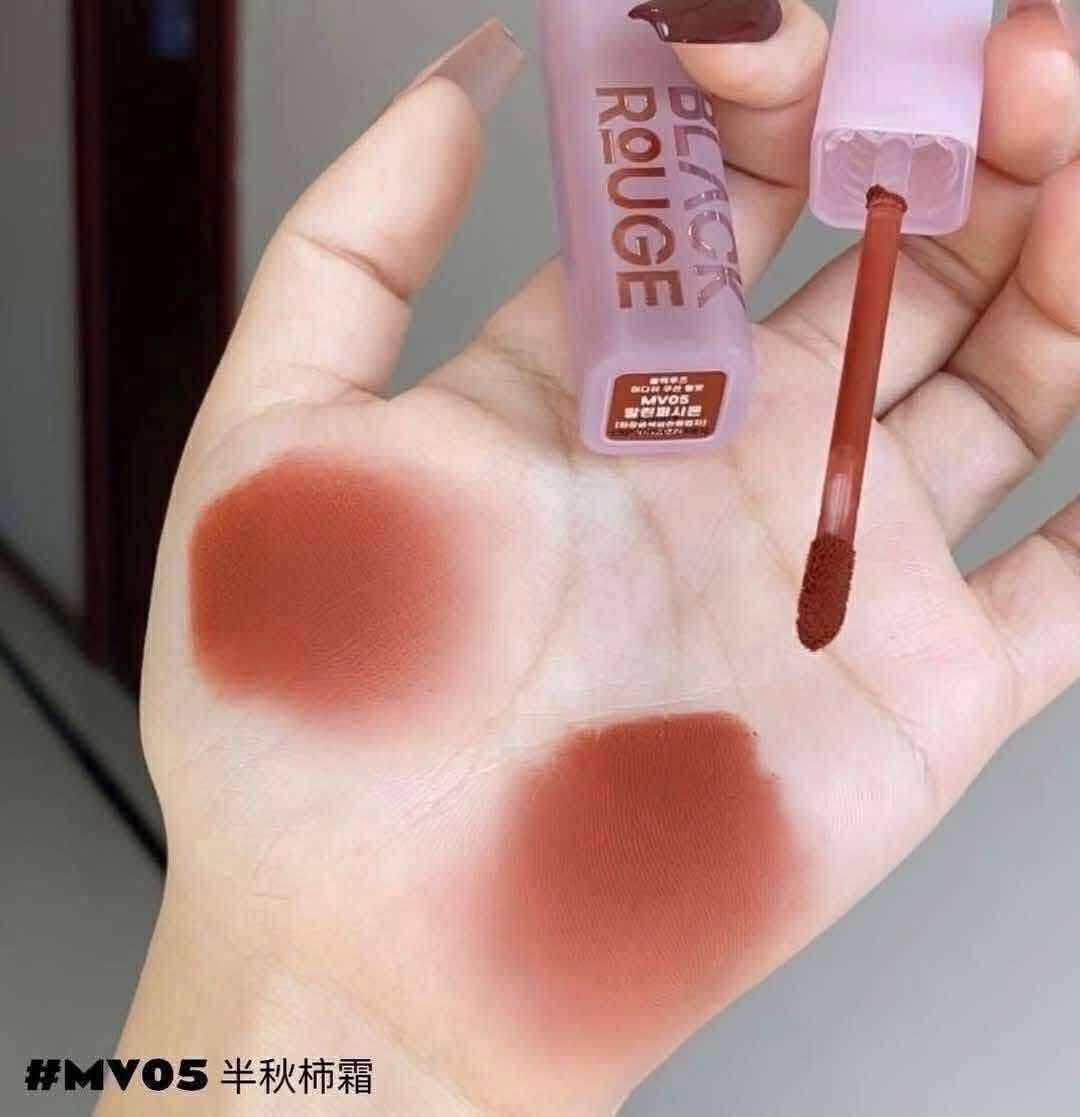 Black Rouge Muddish Cushion Velvet Matte Lipstick - MV05 Earth Orange - Image 4