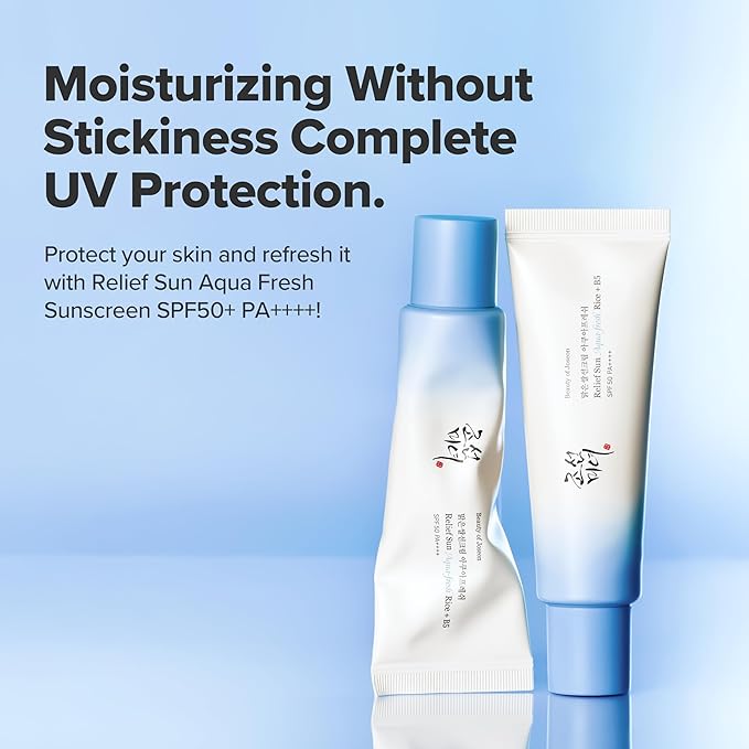 Beauty of Joseon Relief Sun Aqua-Fresh Sunscreen Rice + Panthenol SPF 50+ PA++++ Lightweight Daily UV Protector for Acne-Prone Sensitive Skin Korean skincare for Men and Women 50ml - Image 4