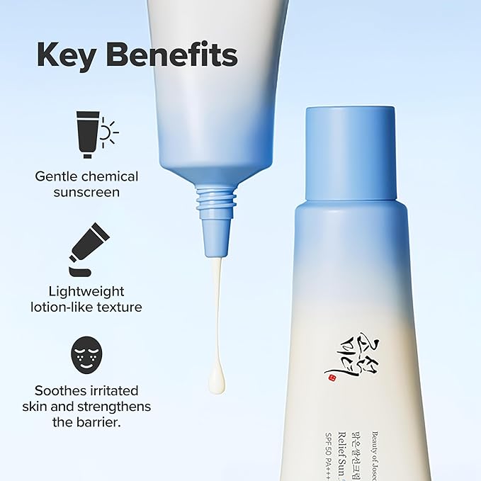Beauty of Joseon Relief Sun Aqua-Fresh Sunscreen Rice + Panthenol SPF 50+ PA++++ Lightweight Daily UV Protector for Acne-Prone Sensitive Skin Korean skincare for Men and Women 50ml - Image 3