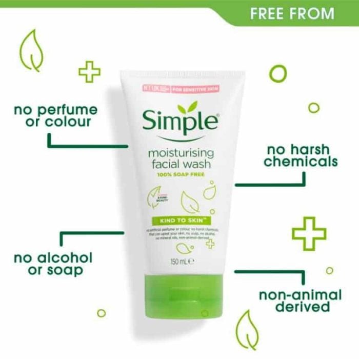 Simple Moisturizing Facial Wash - 150 ml - Image 2