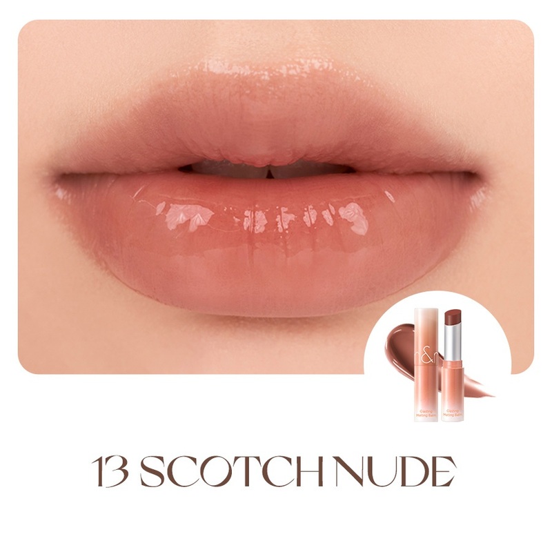 Romand Glasting Melting Lip Balm #11 Buffy Coral - Image 2