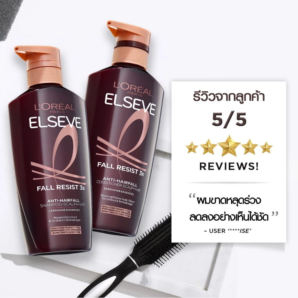 L'oreal Elseve Fall Resist 3x Anti HairFall Shampoo Scalp+Hair - 410ml - Image 2