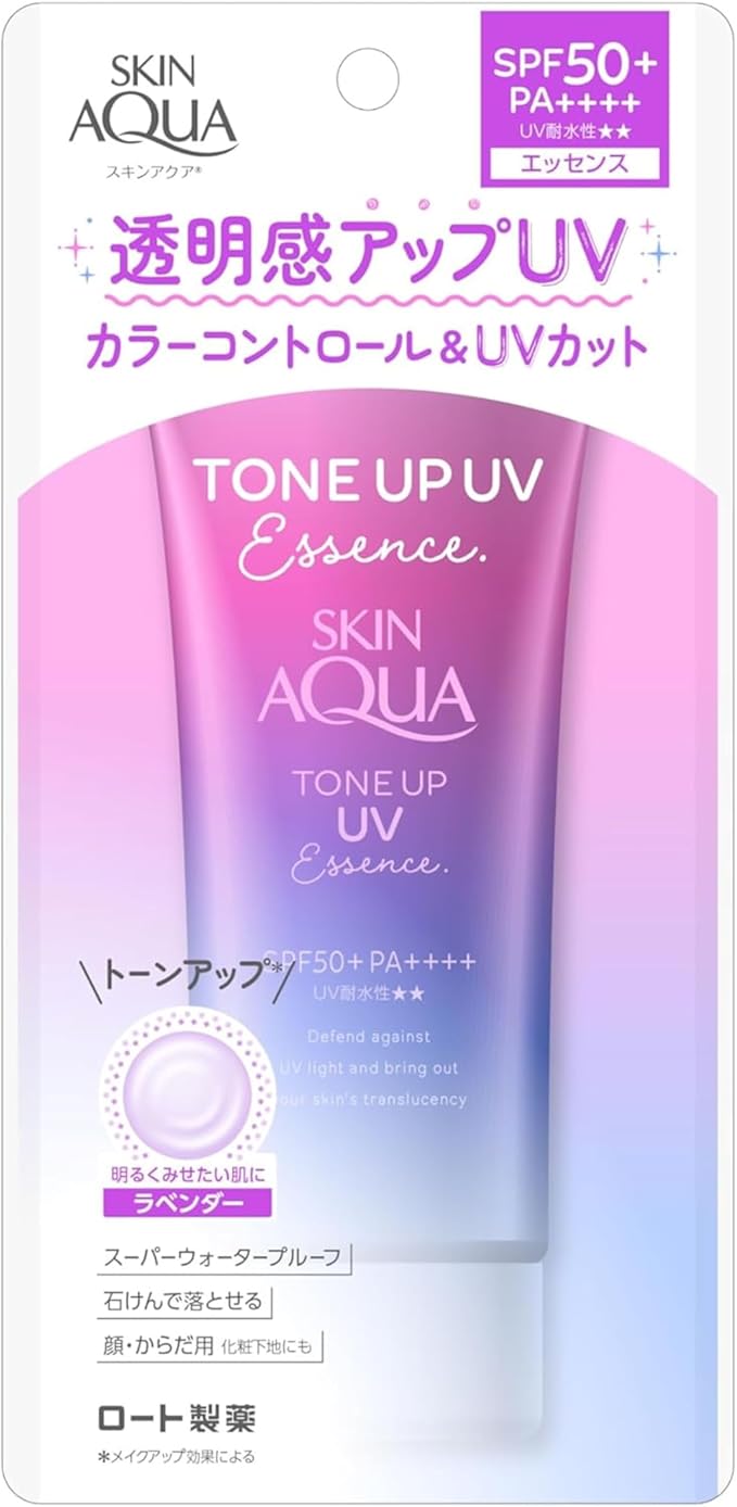 SKIN AQUA SPF50+ / PA++++ Transparency up Tone UV Essence Sunscreen - 80g - Image 2