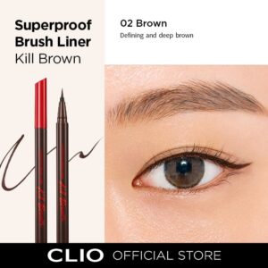 Clio Superproof Brush Liner Kill - 02 Brown