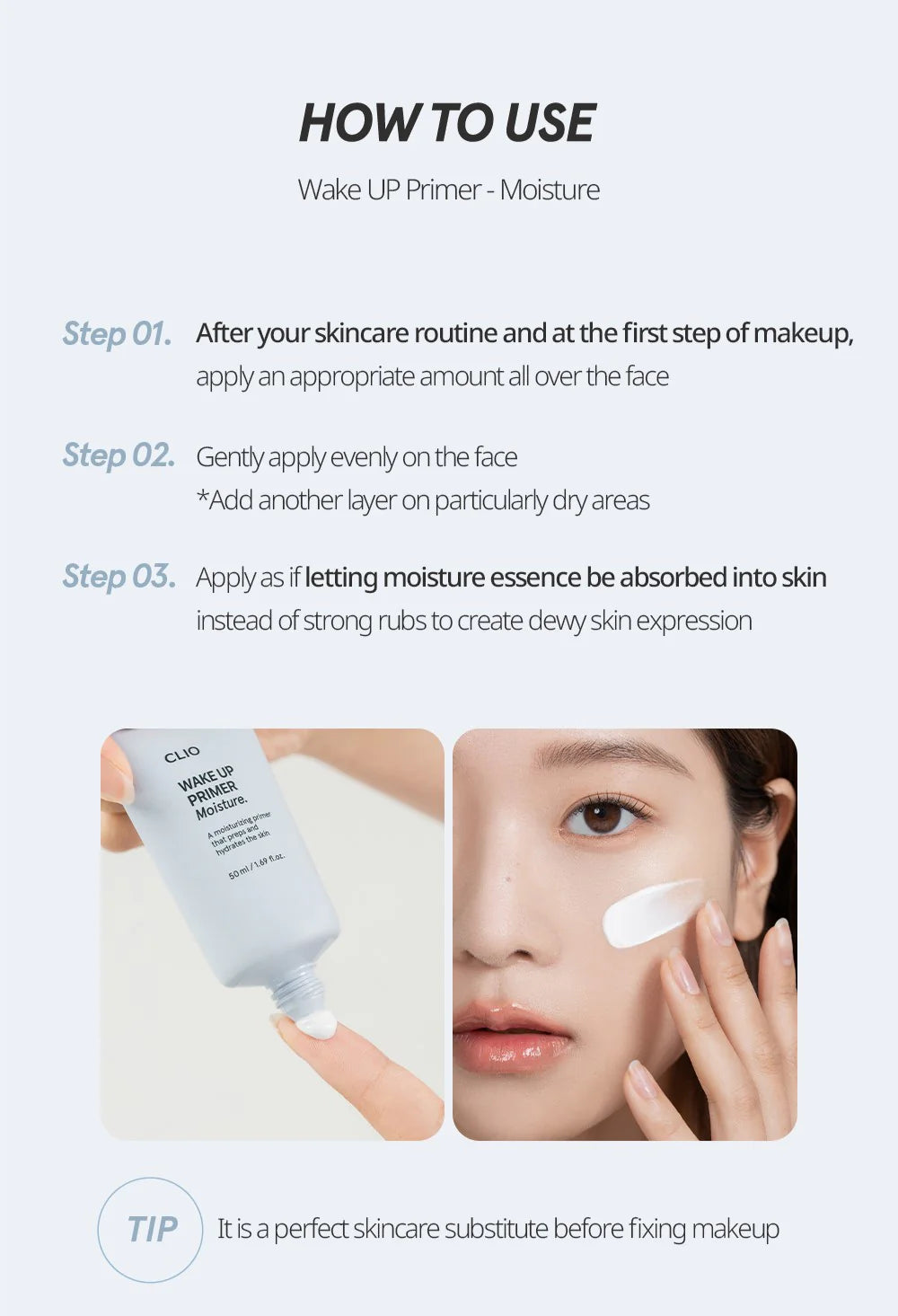 Clio Wake Up Primer Moisture - 50ml - Image 2