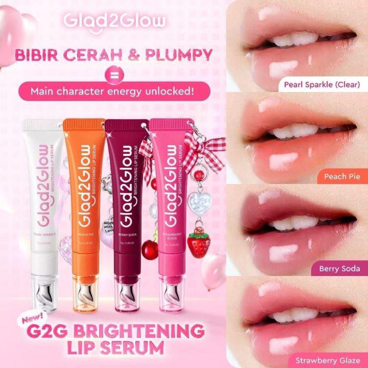 Glad2Glow Brightening Lip Serum Peach Pie (Peach) - 7g - Image 5