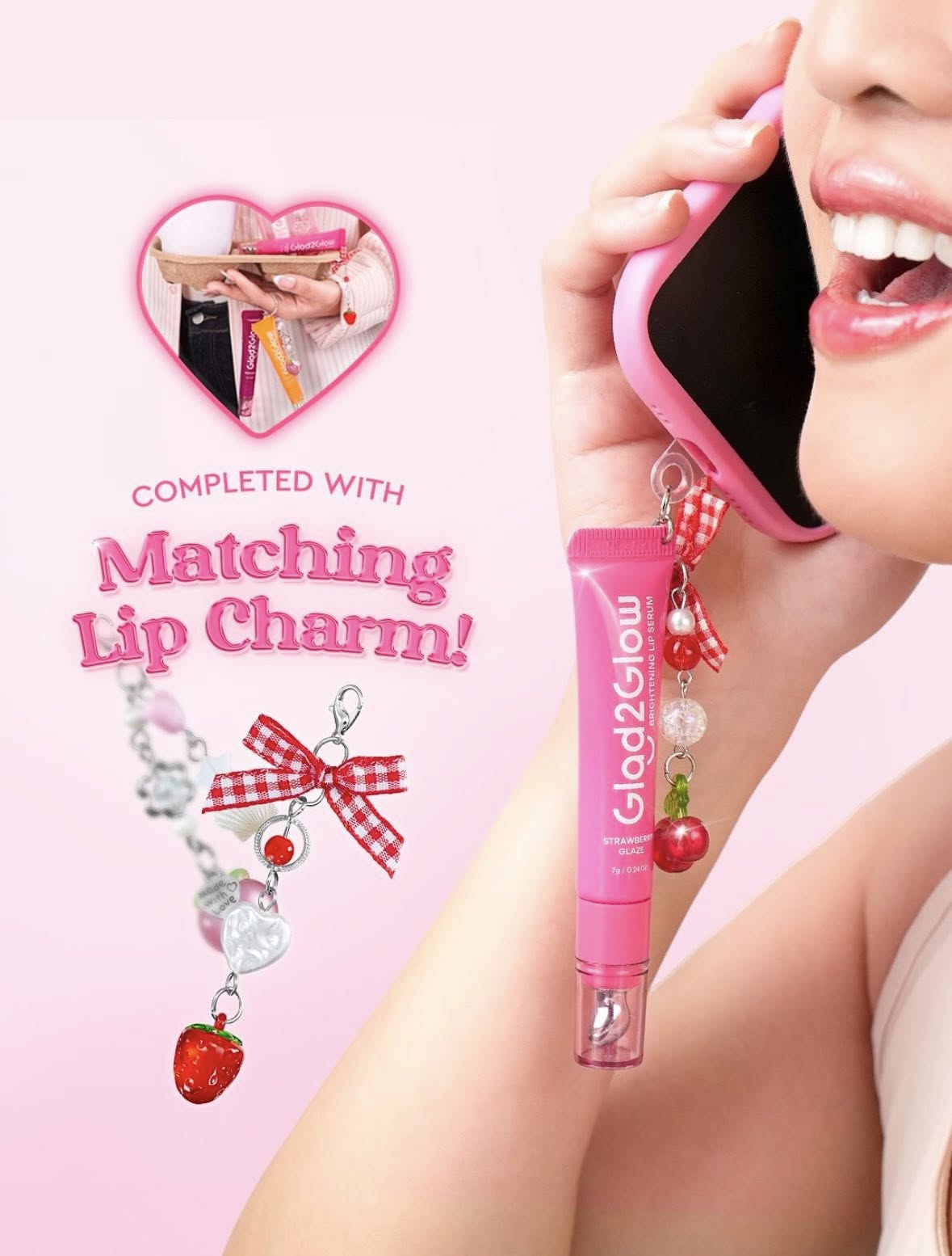 Glad2Glow Brightening Lip Serum Peach Pie (Peach) - 7g - Image 4