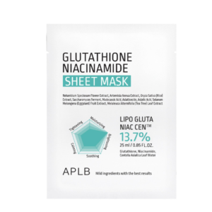 Aplb Glutathione Niacinamide Sheet Mask - 25ml