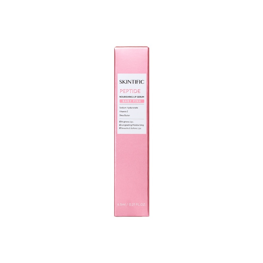 Skintific Peptide Nourishing Lip Serum Baby Pink - 6.5ml - Image 2