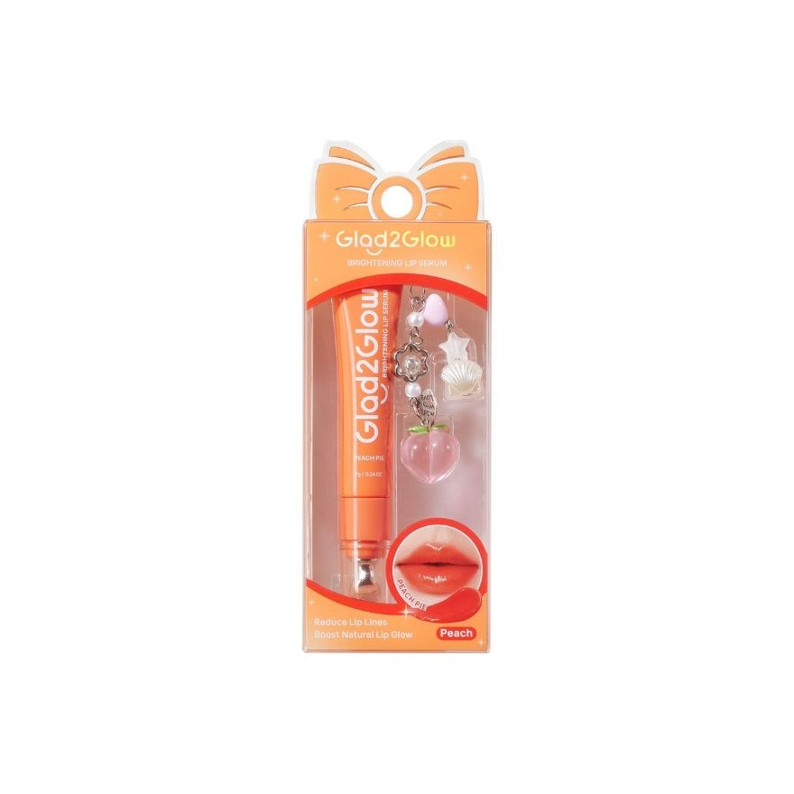 Glad2Glow Brightening Lip Serum Peach Pie (Peach) - 7g - Image 2