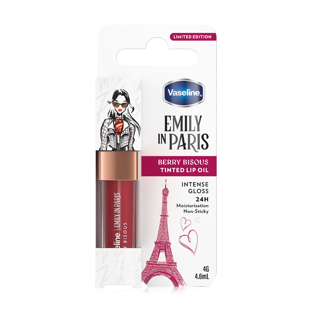 Vaseline Vaseline Emily in Paris Berry Bisous Tinted Lip Oil - 4g - Image 3