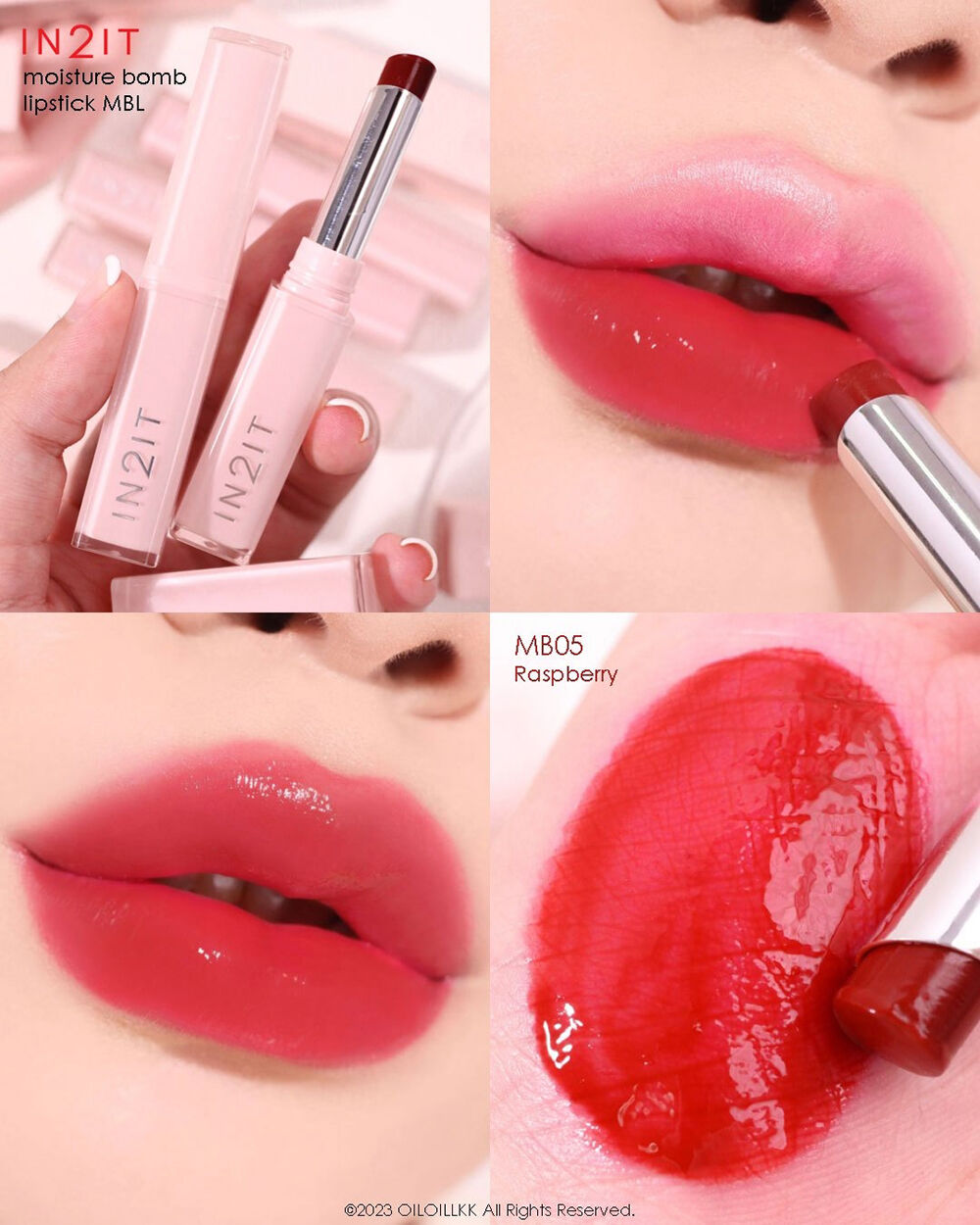 In2It Moisture Bomb Lipstick 1.8g. 05 Raspberry - Image 2
