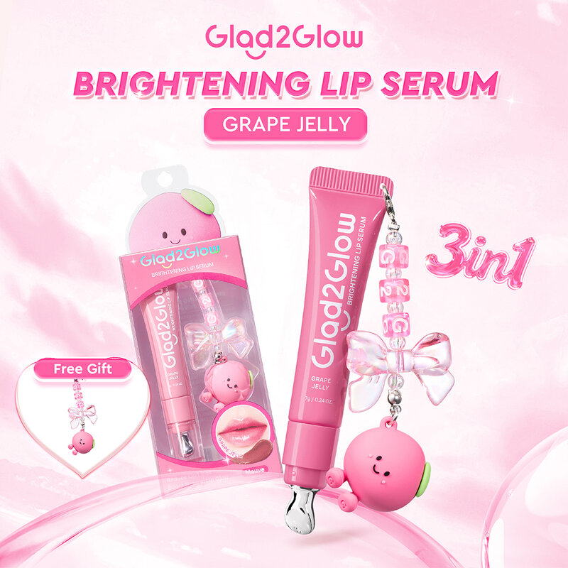 Glad2Glow Brightening Lip Serum Grape Jelly (Mauve) - 7g - Image 3