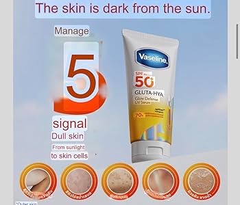 Vaseline Gluta-Hya Glow Defense UV Serum SPF50+ PA++++ - 150ml - Image 3