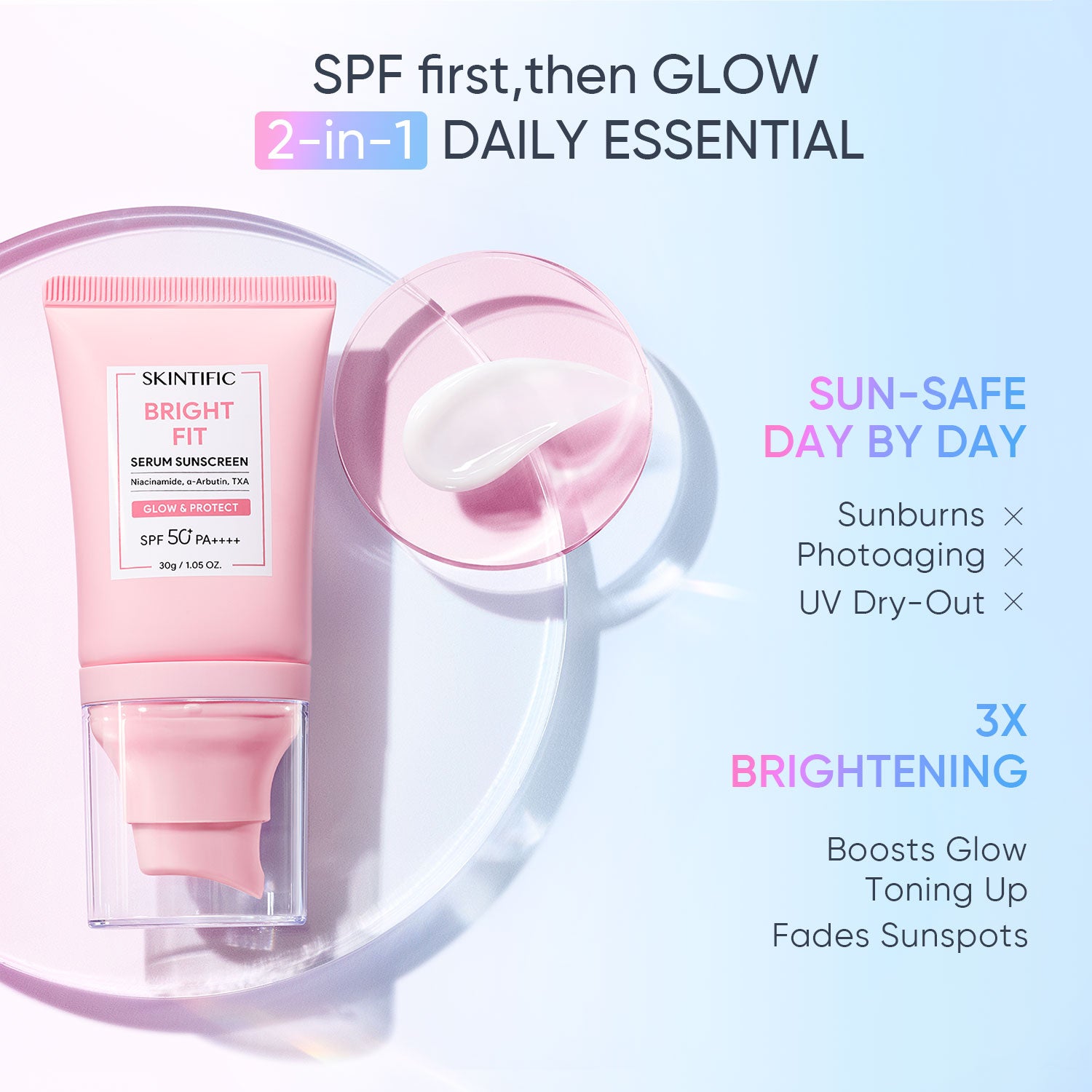 Skintific MSH Niacinamide Serum Sunscreen SPF50+ PA++++ - 30 g - Image 3