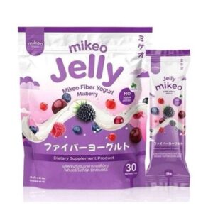 Mikeo Jelly Fiber Yogurt Mixberry Dietary Supplement No Sugar - 30 Sachets