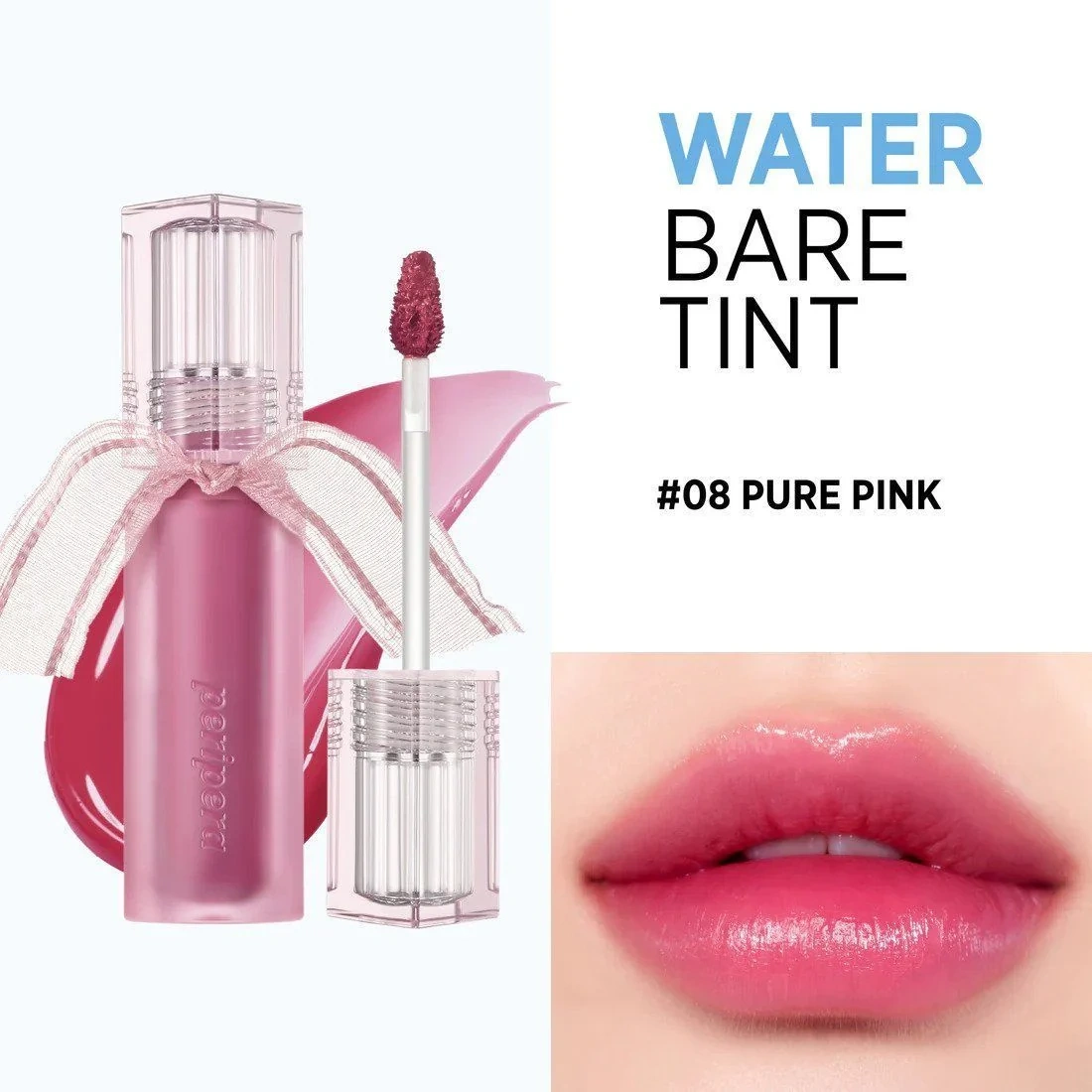 Peripera Water Bare Tint 3.7g - 008 Pure Pink (Peritage) - Image 2