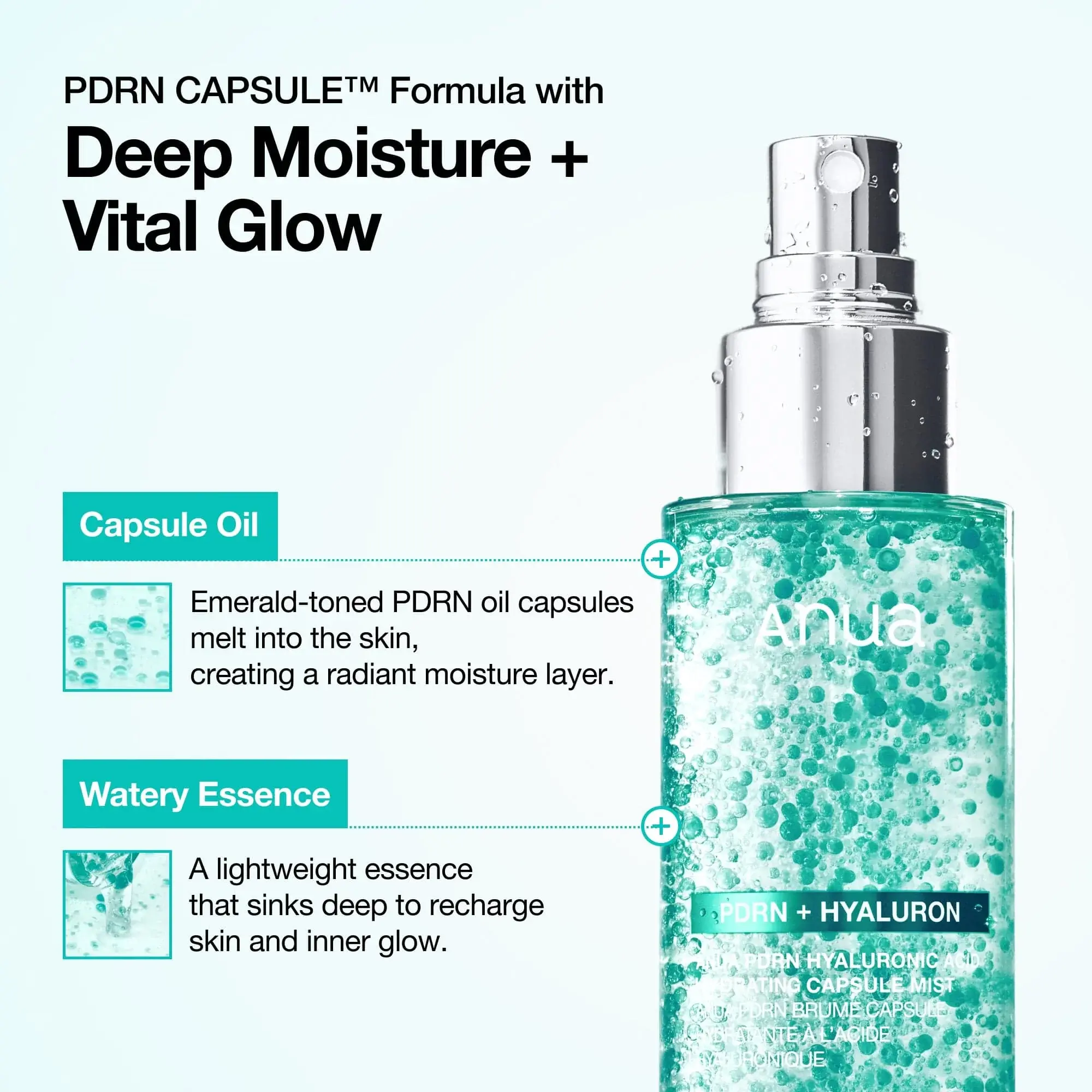 Anua PDRN Collagen Glow Facial Serum Spray - Image 2