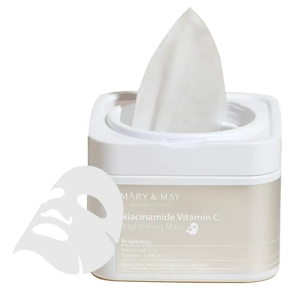 Mary&May Niacinamide Vitamin C Brightening Mask - 30Pcs